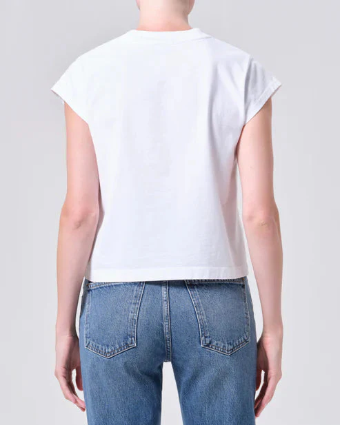Bryce Cap Sleeve Tee (White) - Image 3