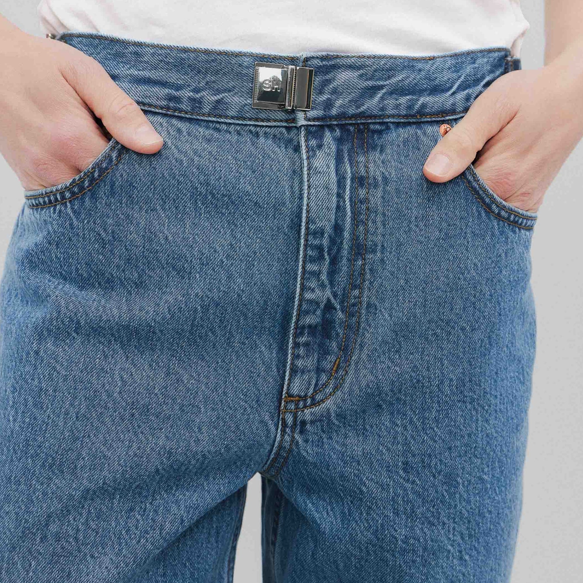 Buckle Jeans (Classic Blue) - Image 4
