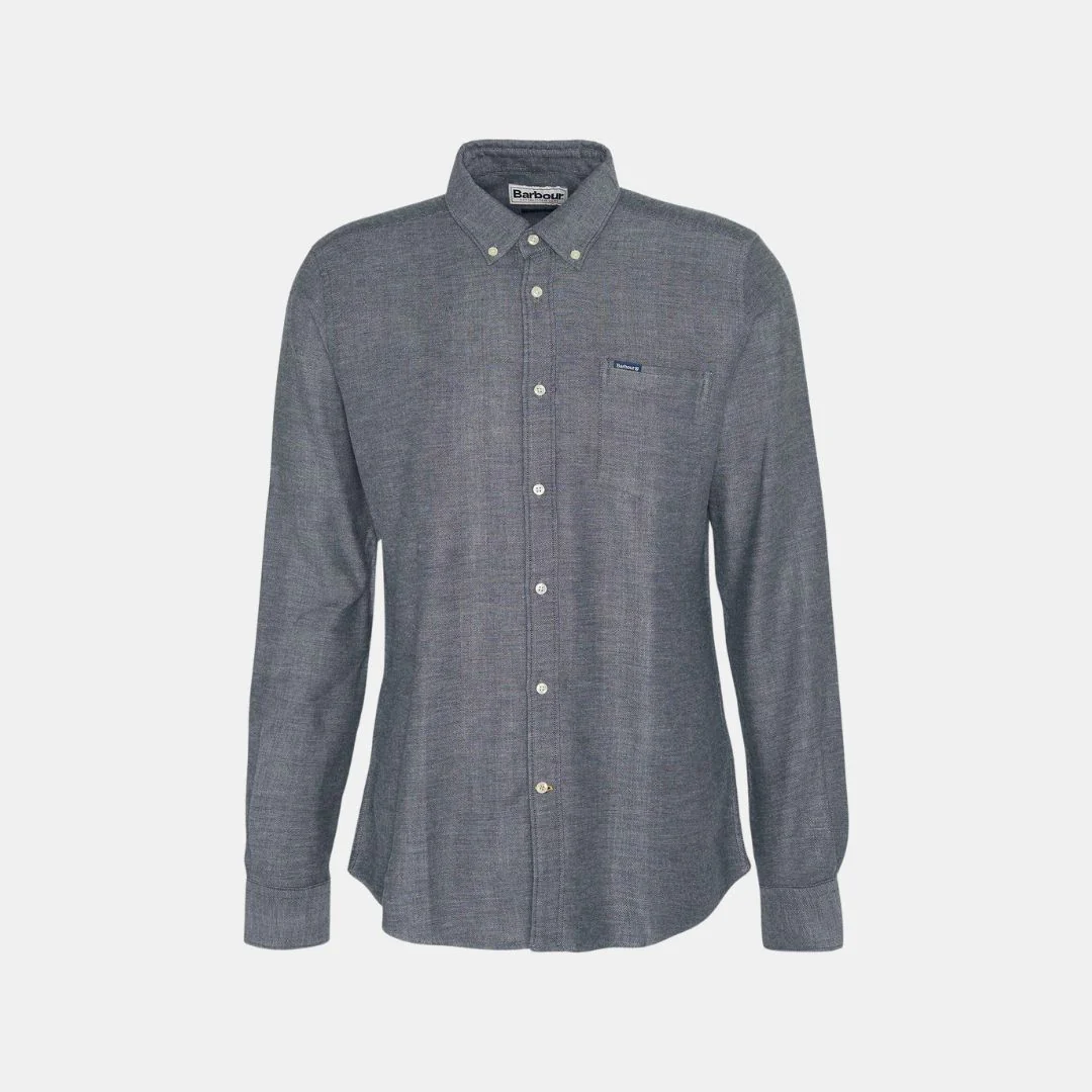 Buckley Tailored Long-Sleeved Shirt (Grey Marl) - Image 2