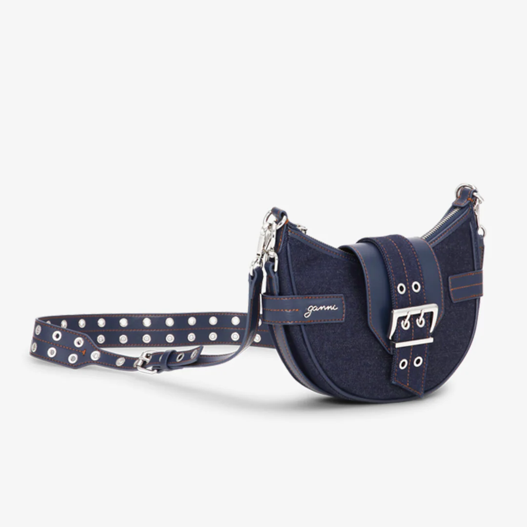 Bucky Bag Small Crossbody Denim (Dark Navy) - Image 2