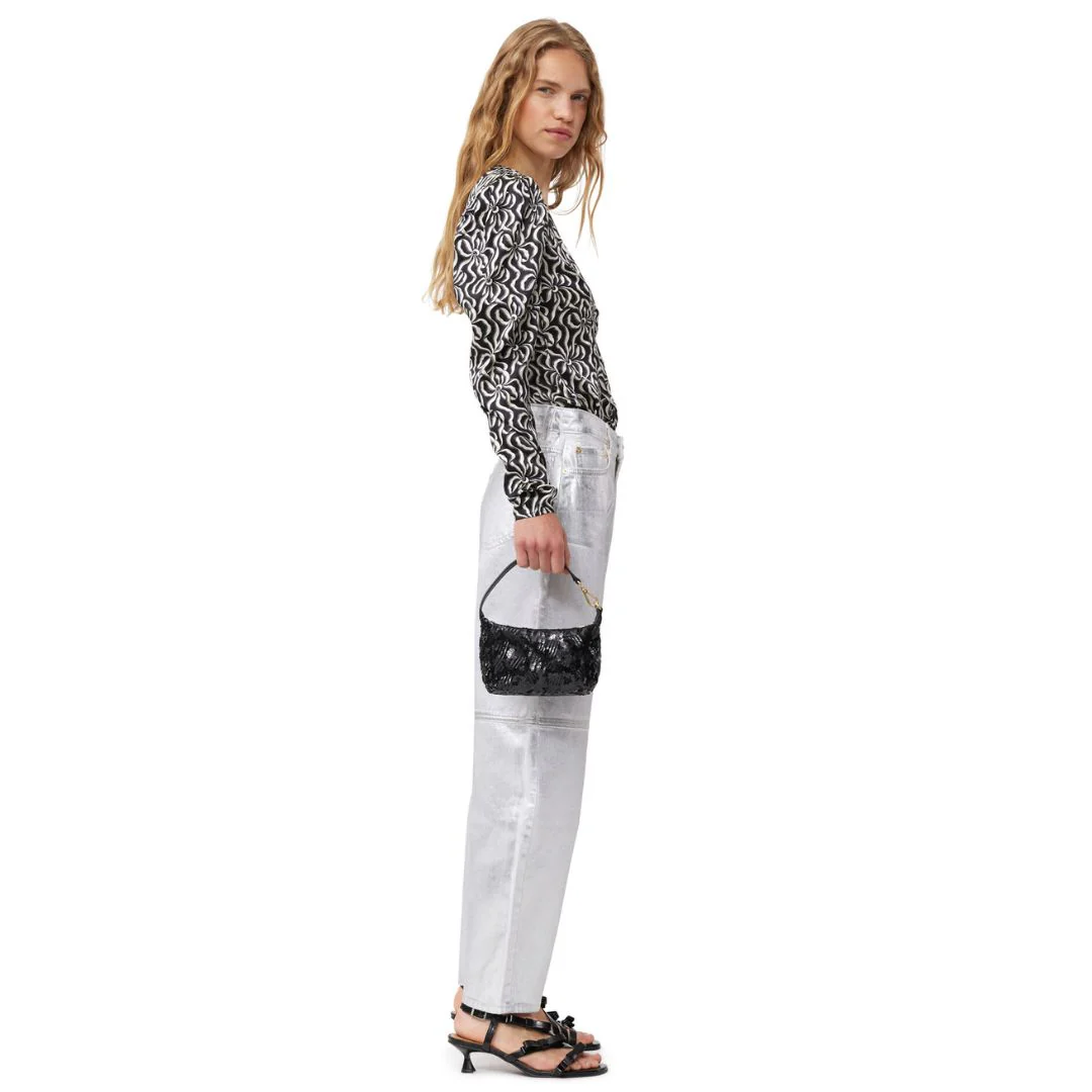 Small Butterfly Pouch Sequin Bag (Black) - Image 4