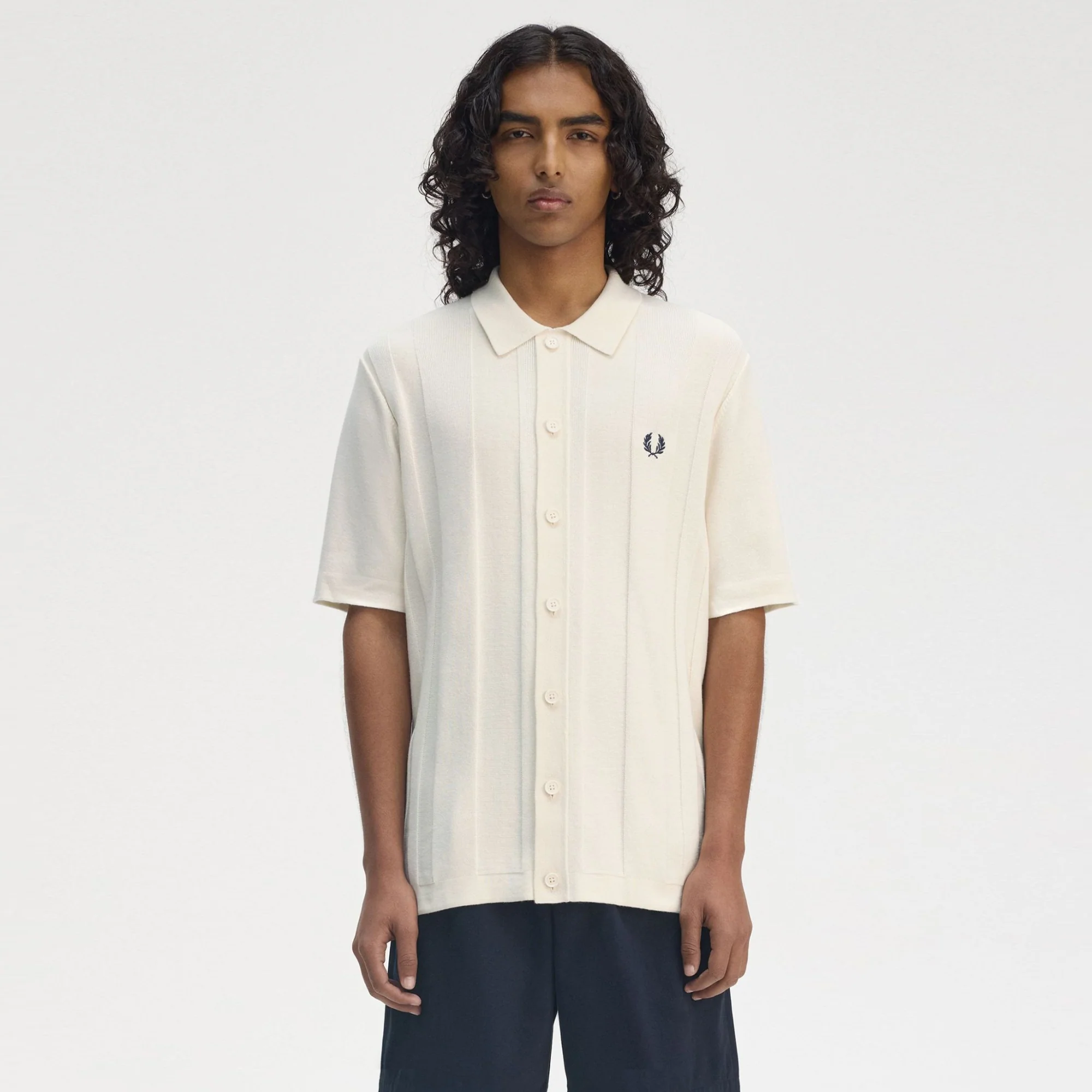 Button Through SS Shirt (Ecru)