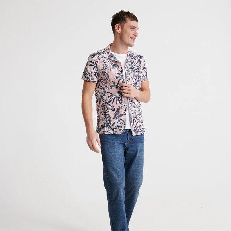 Cabana Shirt (Pink Palm) - Image 2