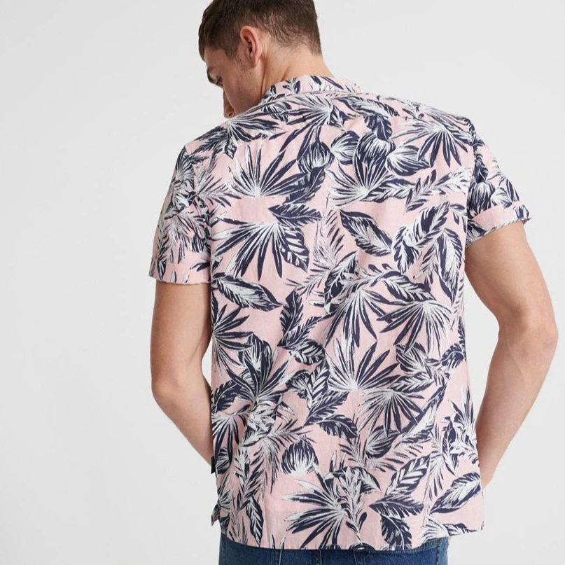 Cabana Shirt (Pink Palm) - Image 3