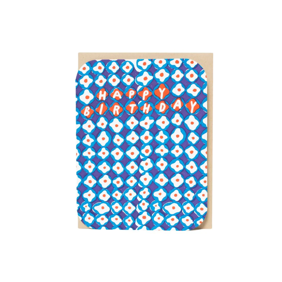 Clover Pattern Birthday Card