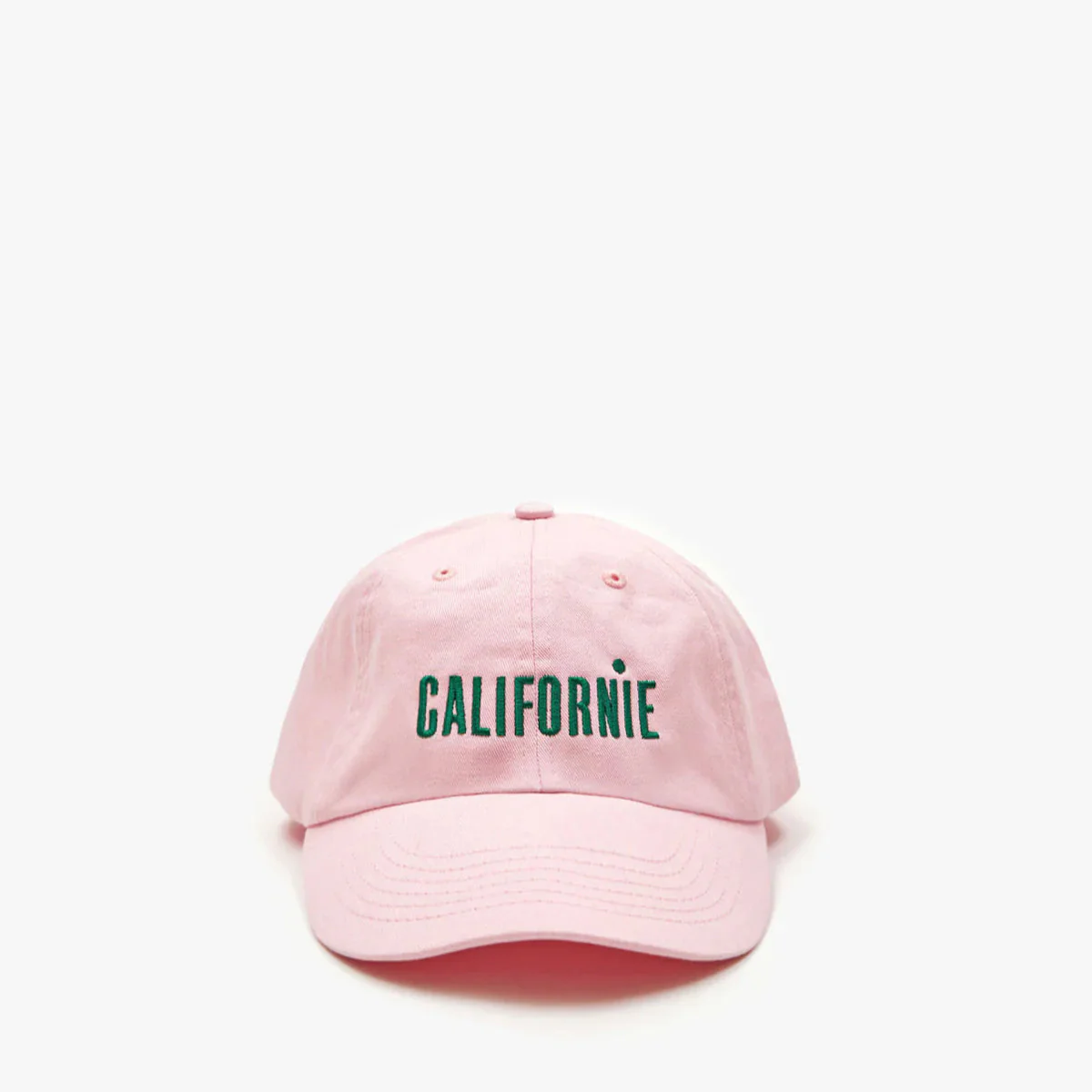"Californie" Embroidered Baseball Hat (Light Pink)