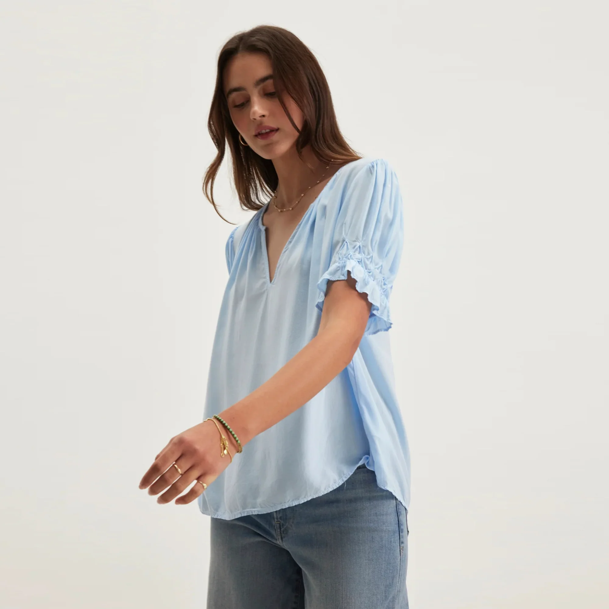 Calissa Rayon Challis Top (Capri) - Image 3