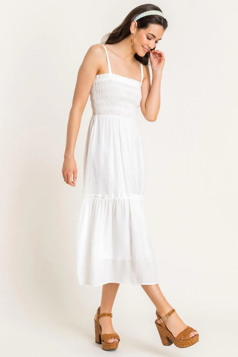 Cami Tiered Midi Dress - Image 2