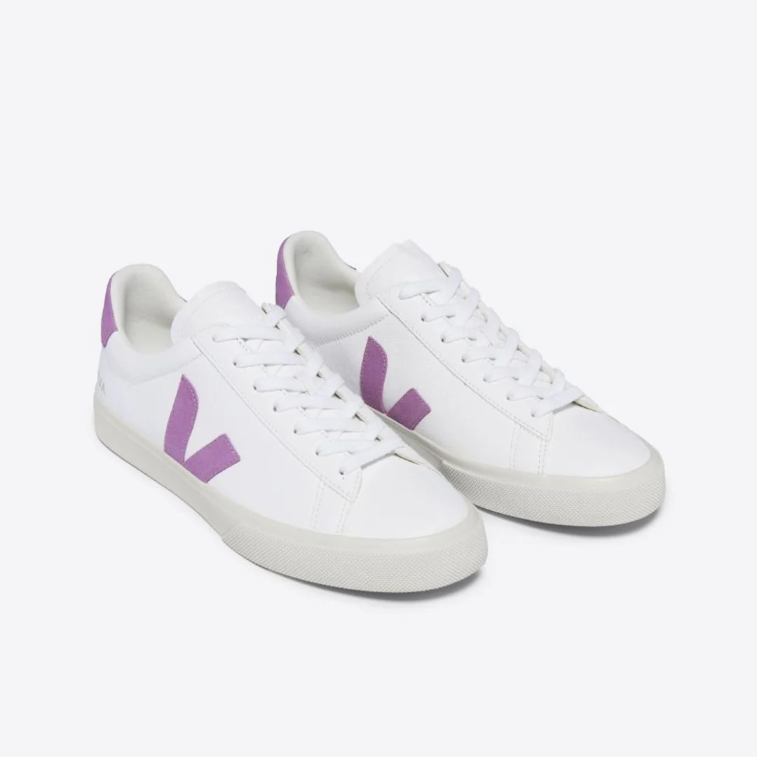 Campo Chromefree Leather Sneaker (White + Mulberry) - Image 2