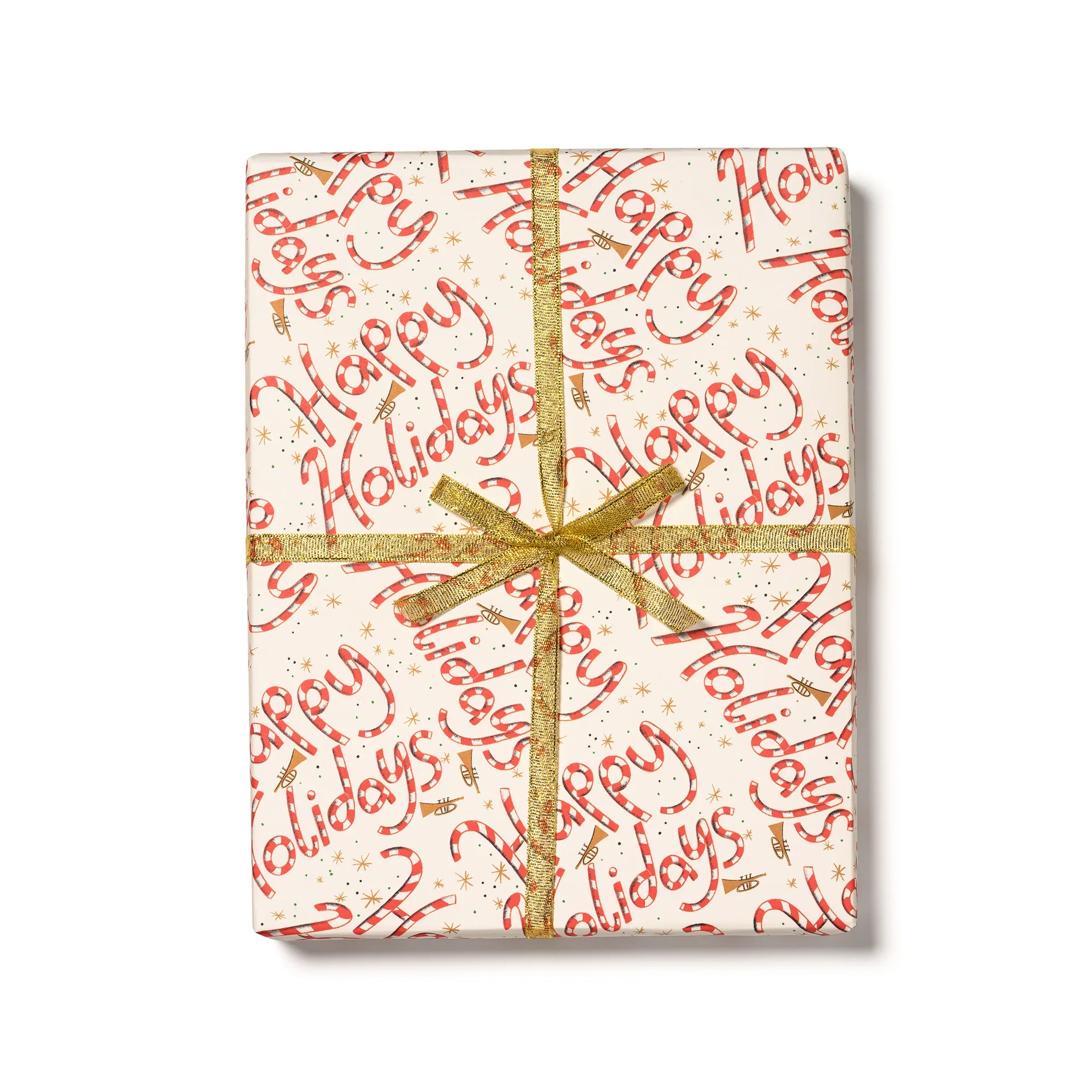 Candy Cane Holiday Gift Wrap Sheets (Roll of 3)