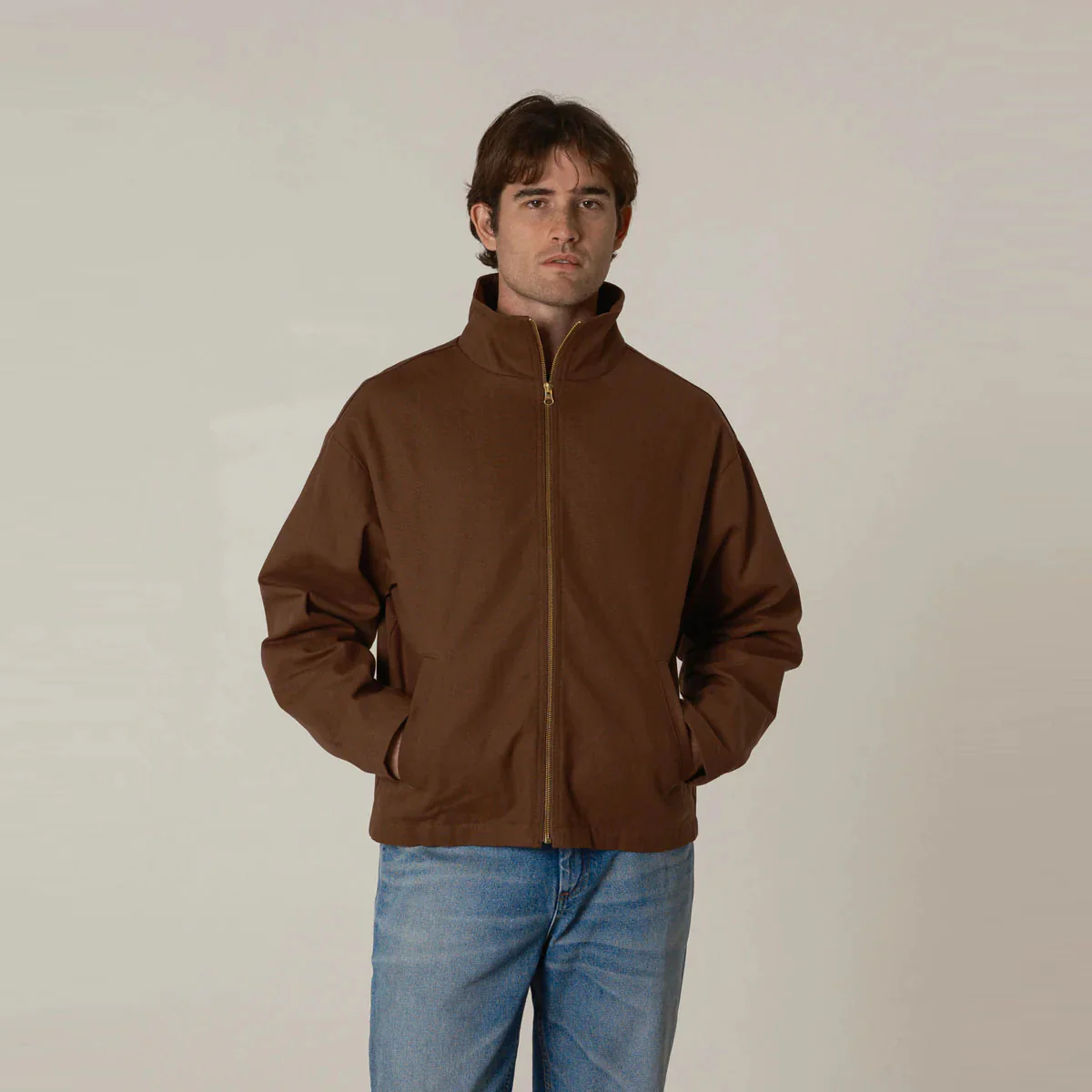 Canvas Thomas Jacket (Brown)
