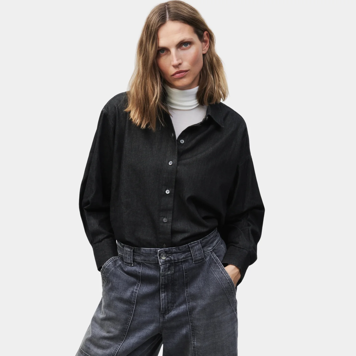 Cape Shirt (Mid Grey) - Image 2