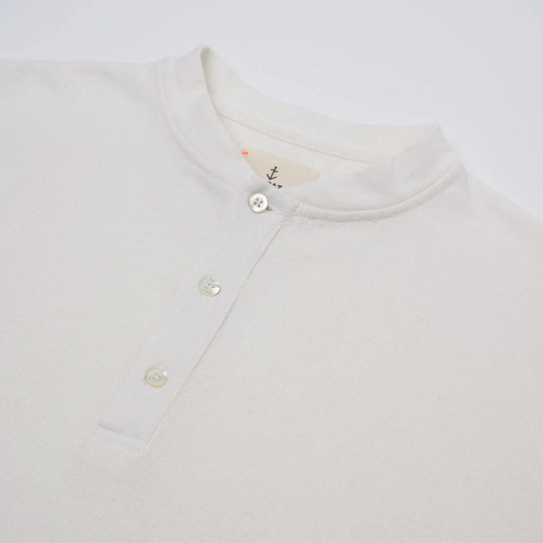 Carneiro Long Sleeve Henley (Off White) - Image 3