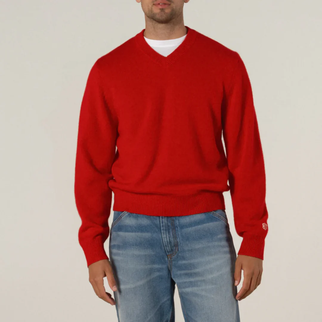 Cashmere V-Neck Sweater - Image 6