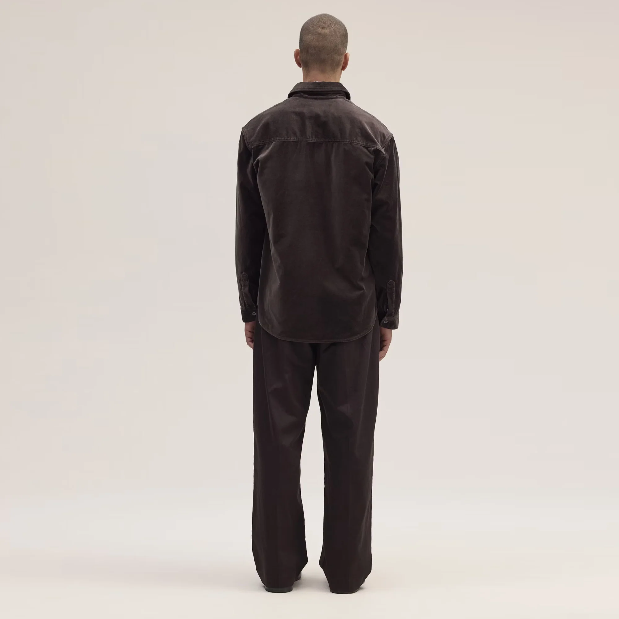 Casper 50028 Relaxed Fit Moleskin Overshirt (Dusky Port) - Image 3
