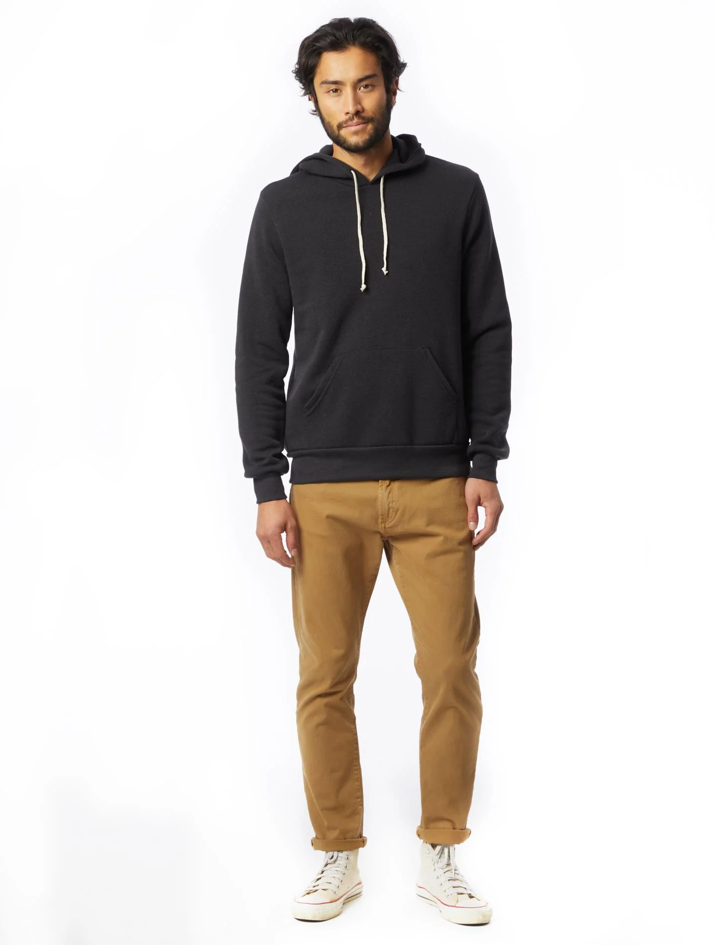 Challenger Eco-Fleece Pullover Hoodie (True Black) - Image 4
