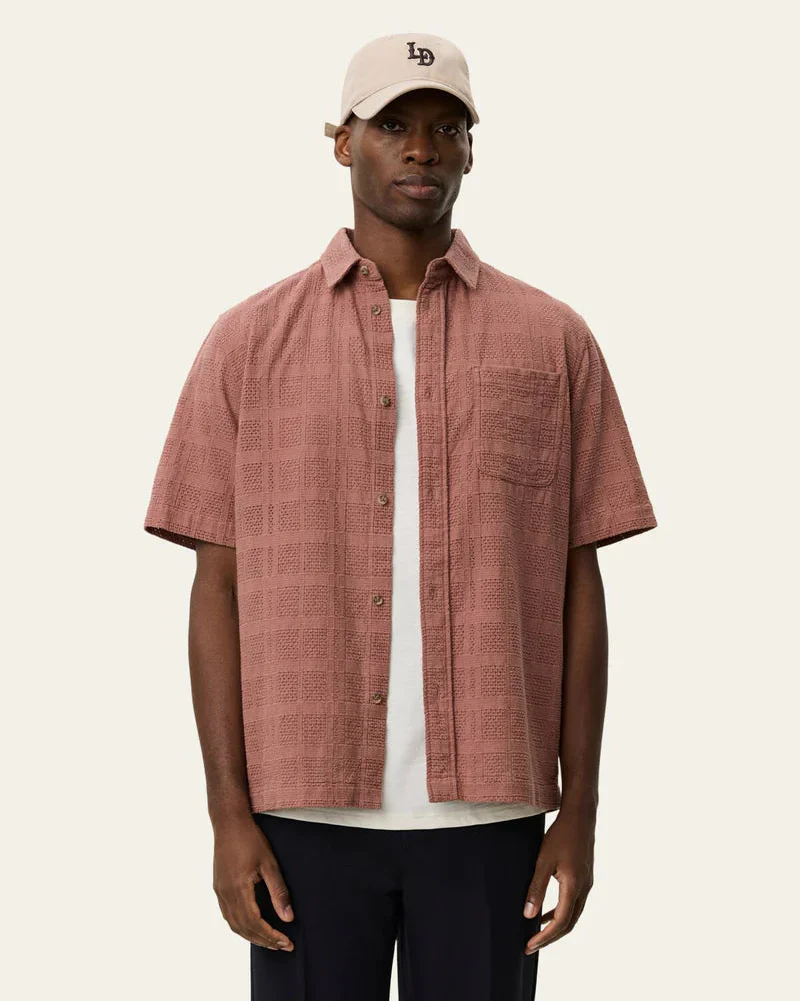 Charlie SS Shirt (Cognac Red) - Image 3