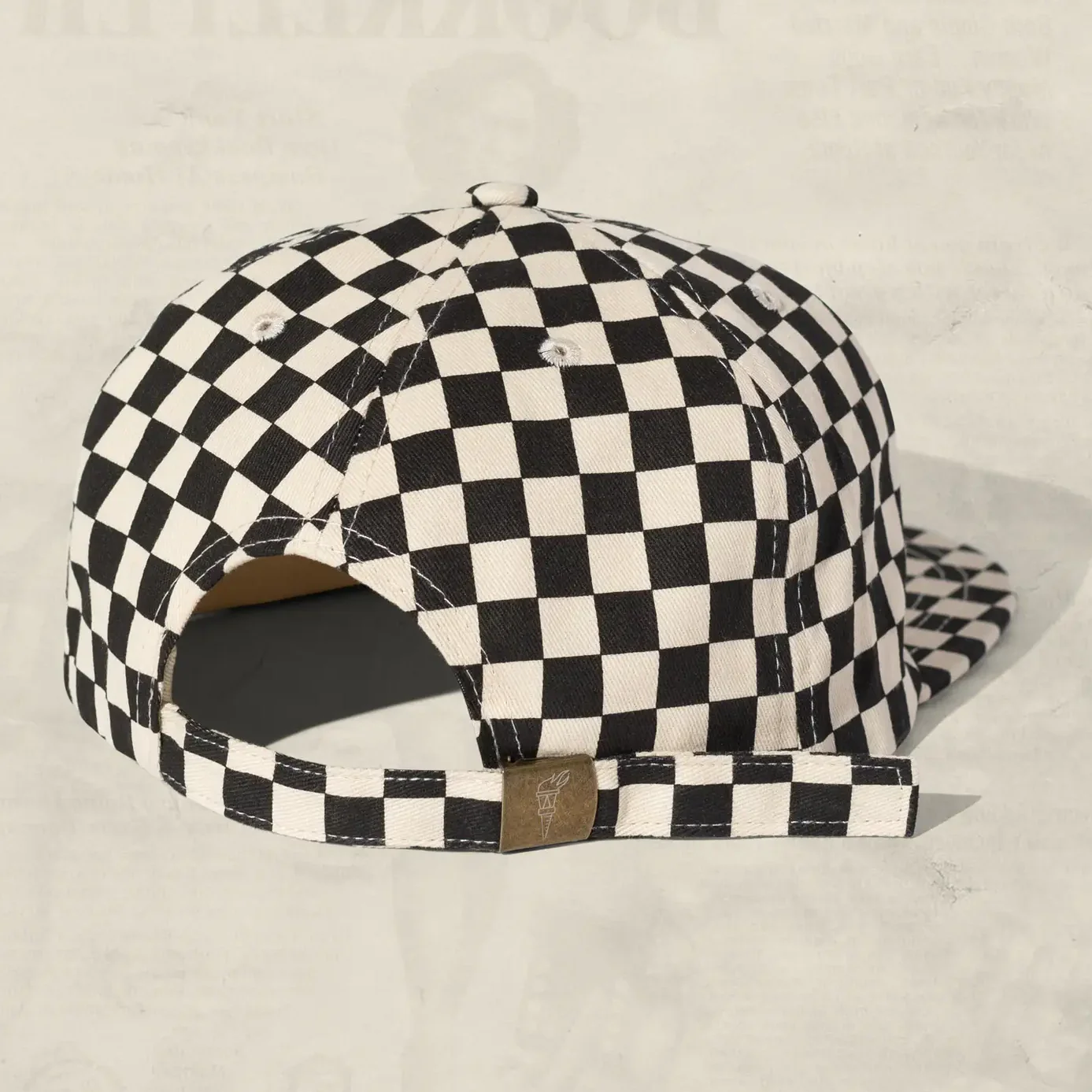 Checkerboard Field Trip Hat (Black) - Image 2