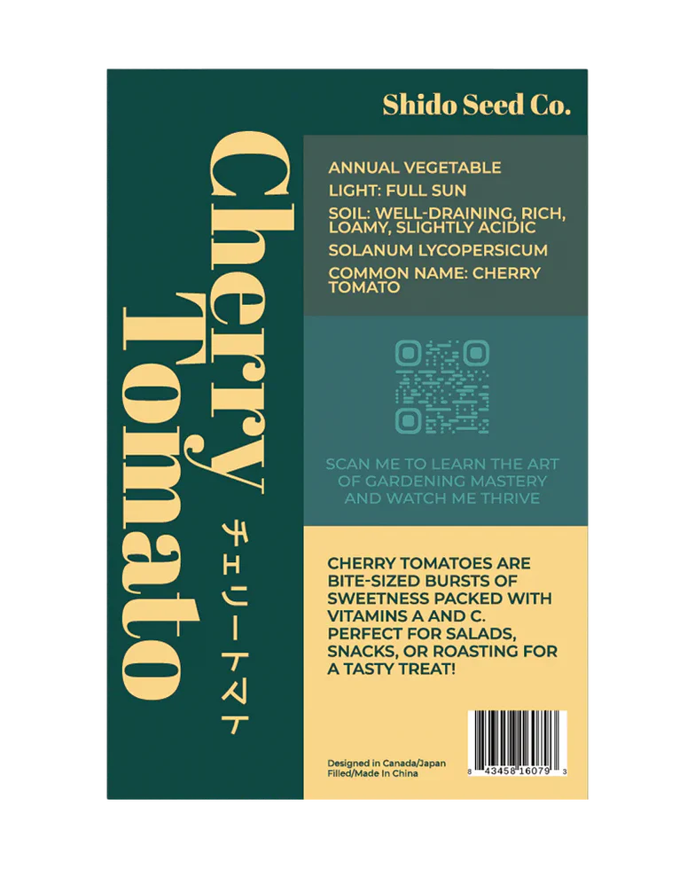 Cherry Tomato Vegetable Seeds Packet - Image 2