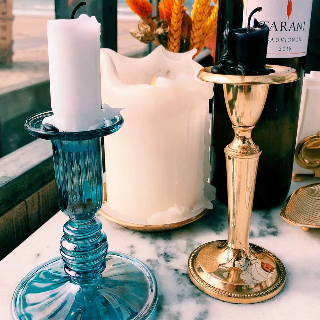 Glass Candle Holder (Ocean) - Image 2