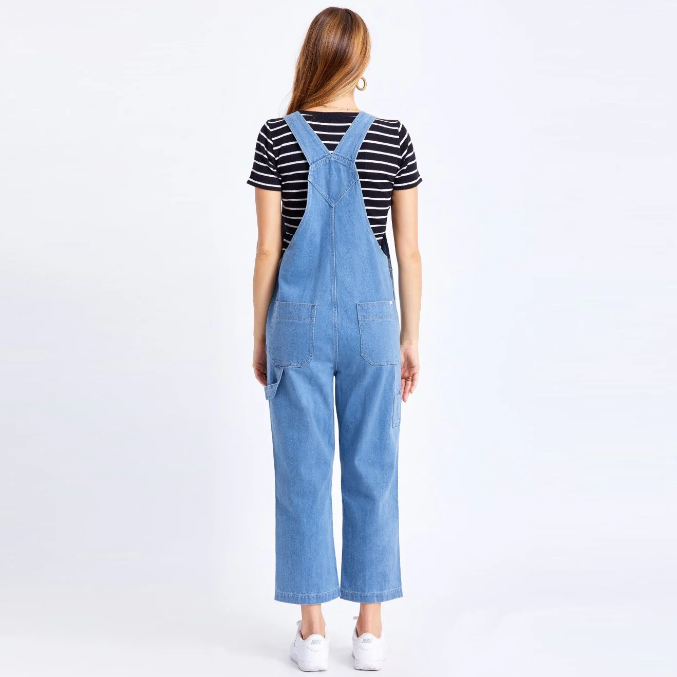 Christina Crop Overall (70s Blue) - Image 3