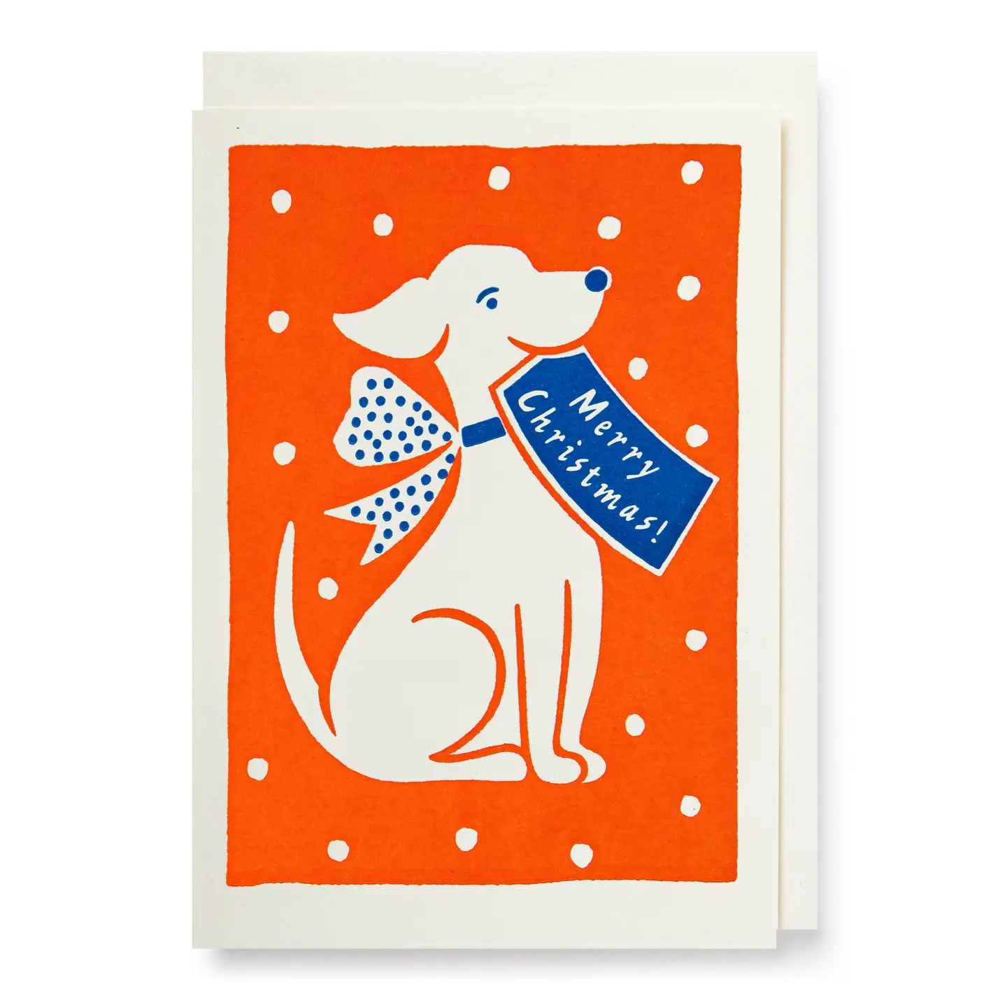 Christmas Dog Notelet by Ariana Martin