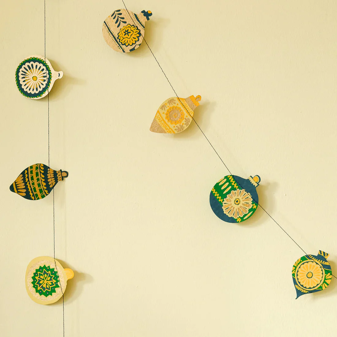 Christmas Ornaments Sewn Garland - Image 5