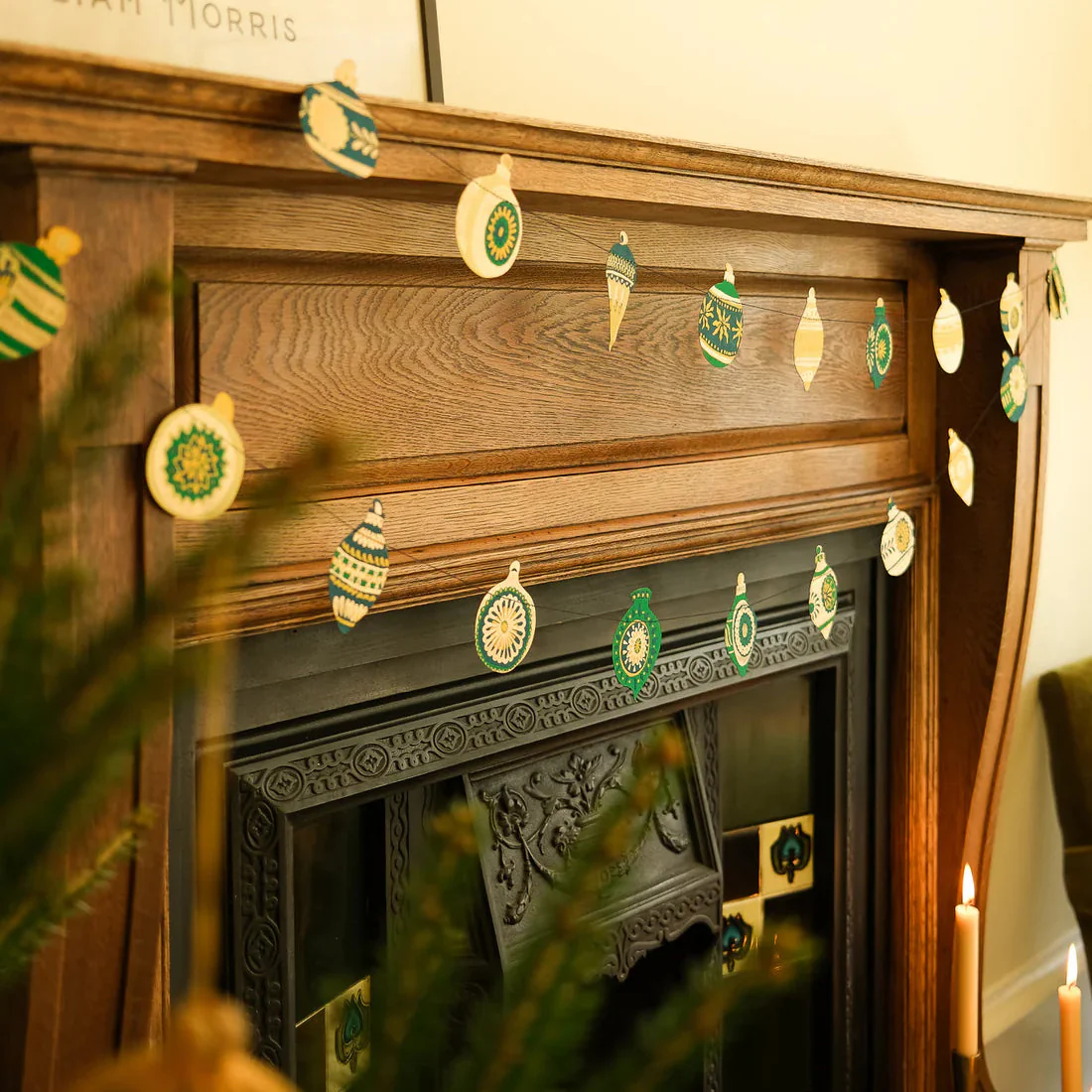 Christmas Ornaments Sewn Garland - Image 6