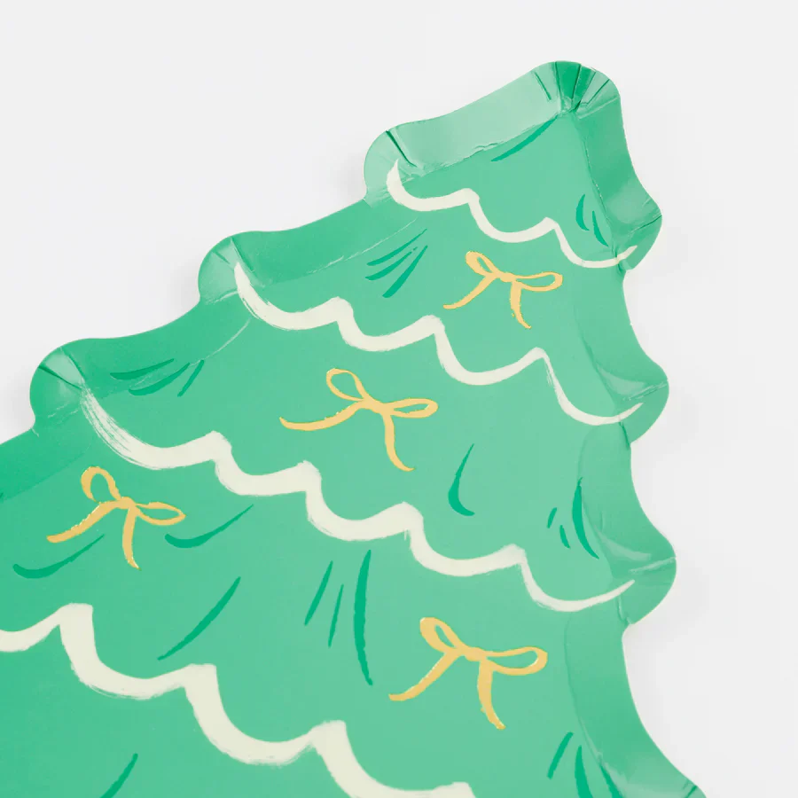 Christmas Tree With Bows Plates - Image 3