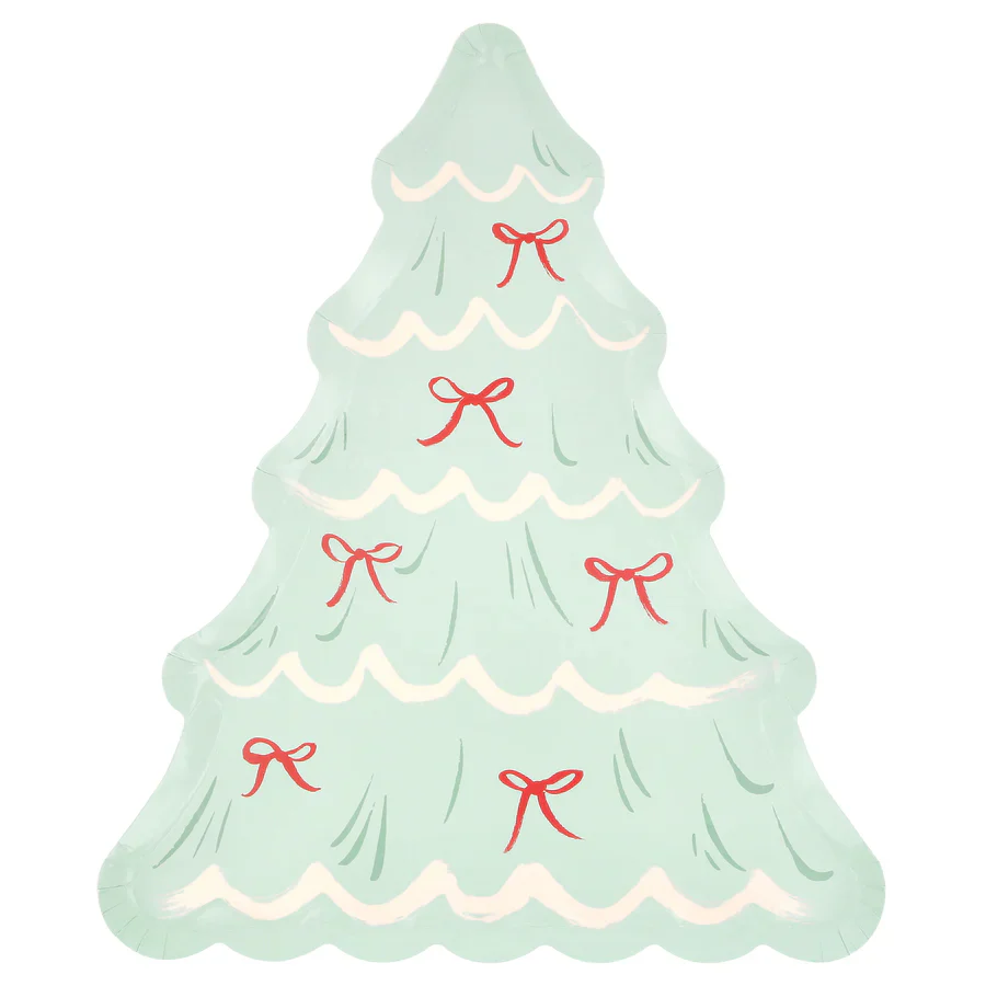 Christmas Tree With Bows Plates - Image 5