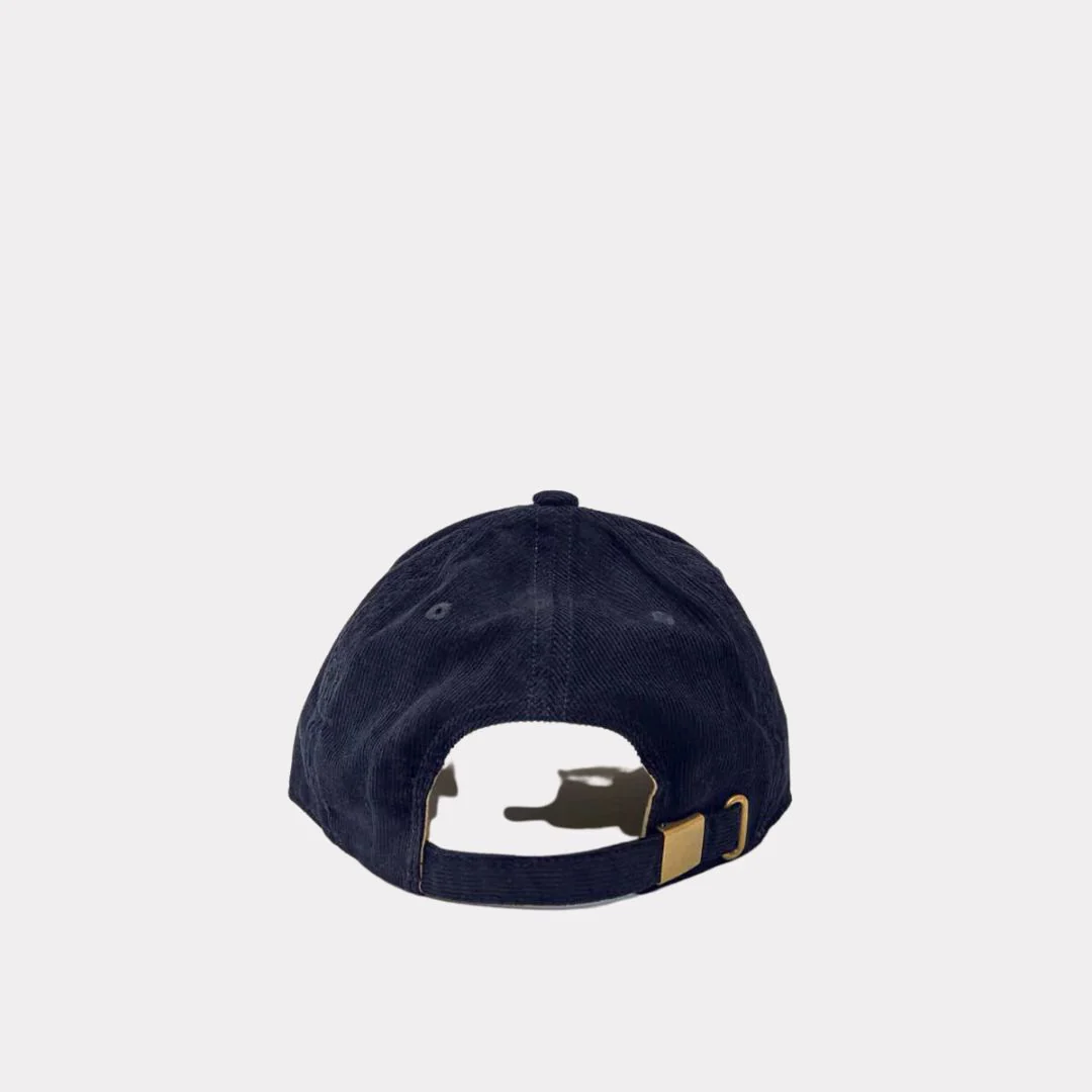 "Ciao" Corduroy Baseball Hat (Navy) - Image 2