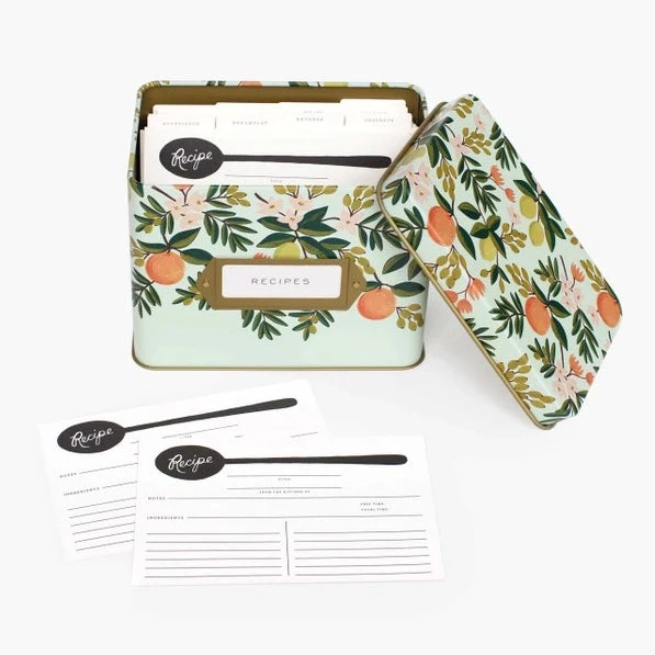 Citrus Floral Recipe Box - Image 2