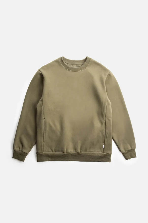 Classic Fleece Crew (Olive) - Image 4
