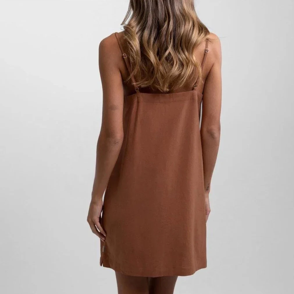 Classic Mini Dress (Baked Clay) - Image 2