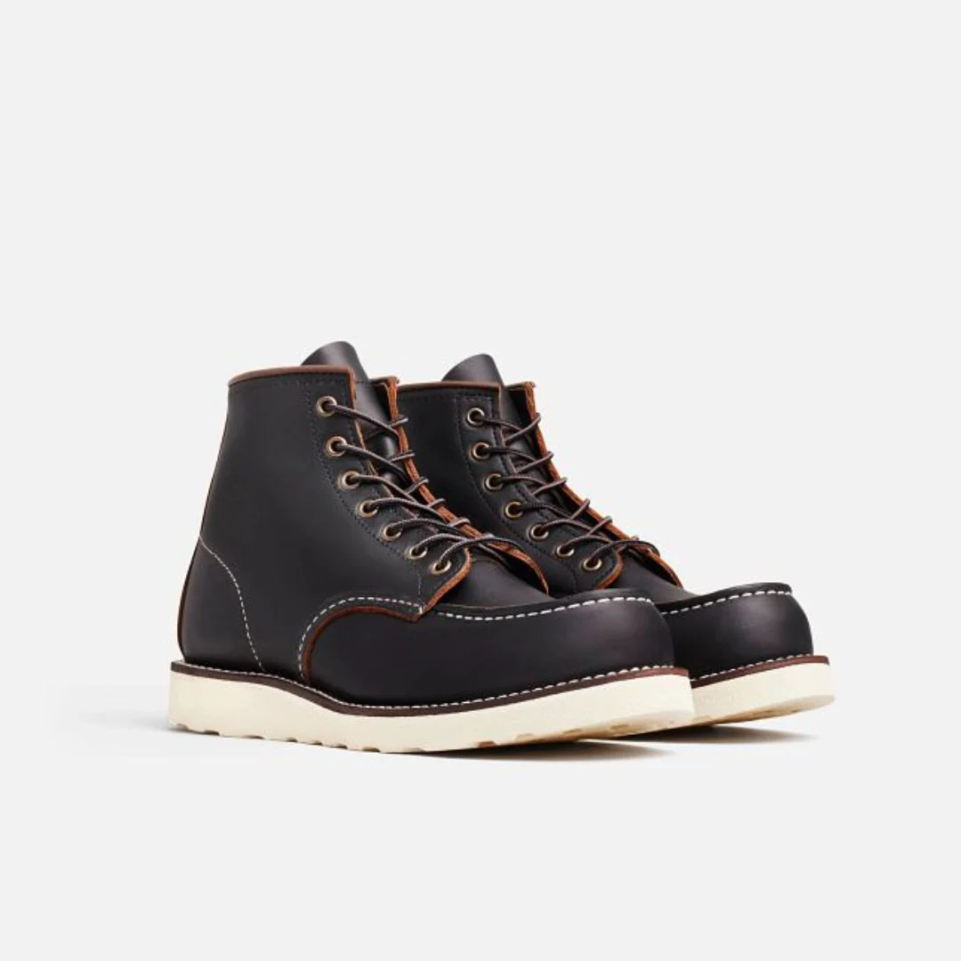 Men's Classic Moc Toe Boot (Black) - Image 3