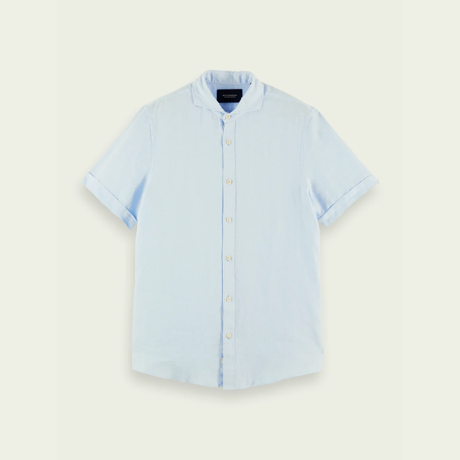 Classic Short-Sleeve Shirt (Light Blue) - Image 3