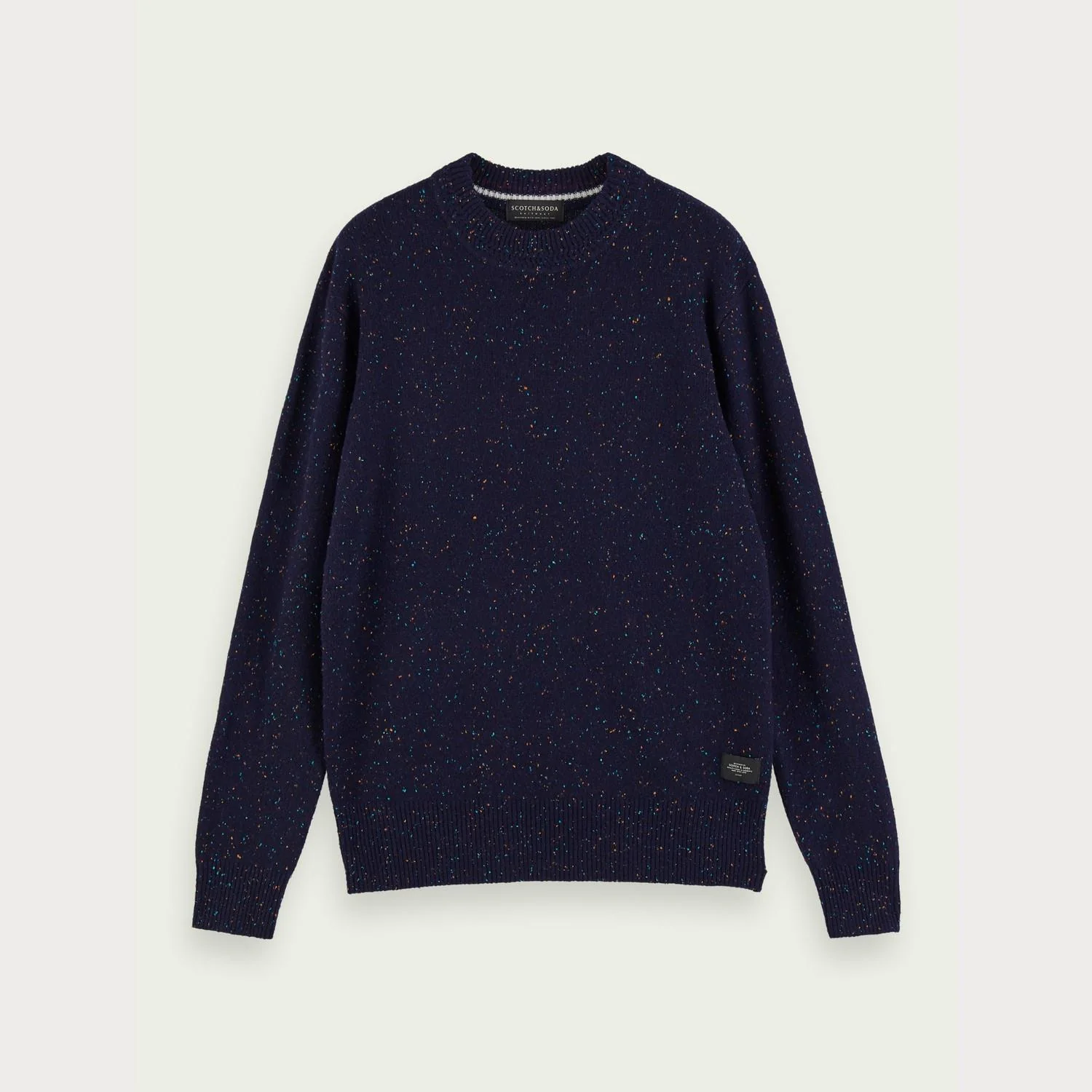 Classic Wool-Blend Crewneck Pullover (Navy) - Image 5