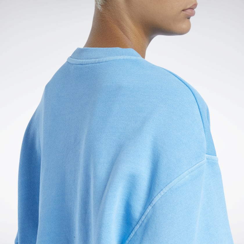 Classics Natural Dye Small Logo Sweatshirt (Blue) - Image 6