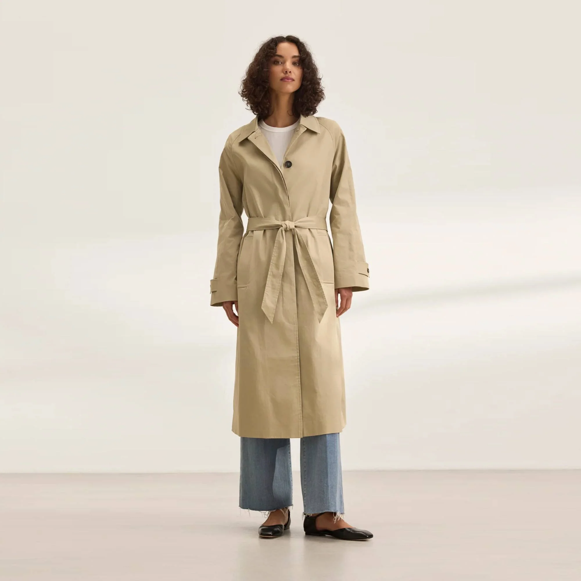 Cleo Wade Trench Coat (Khaki) - Image 2
