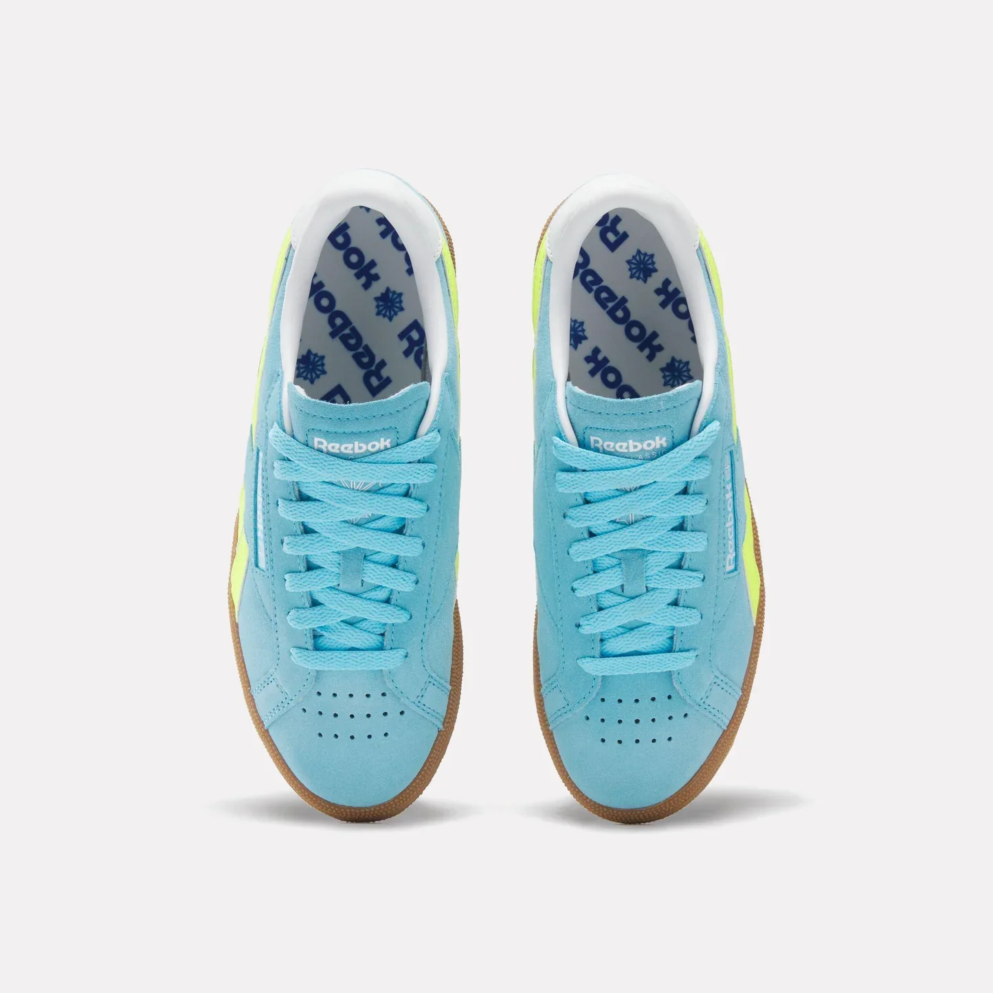 Club C Grounds UK Shoes (Digital Blue + Solar Acid Yellow) - Image 3