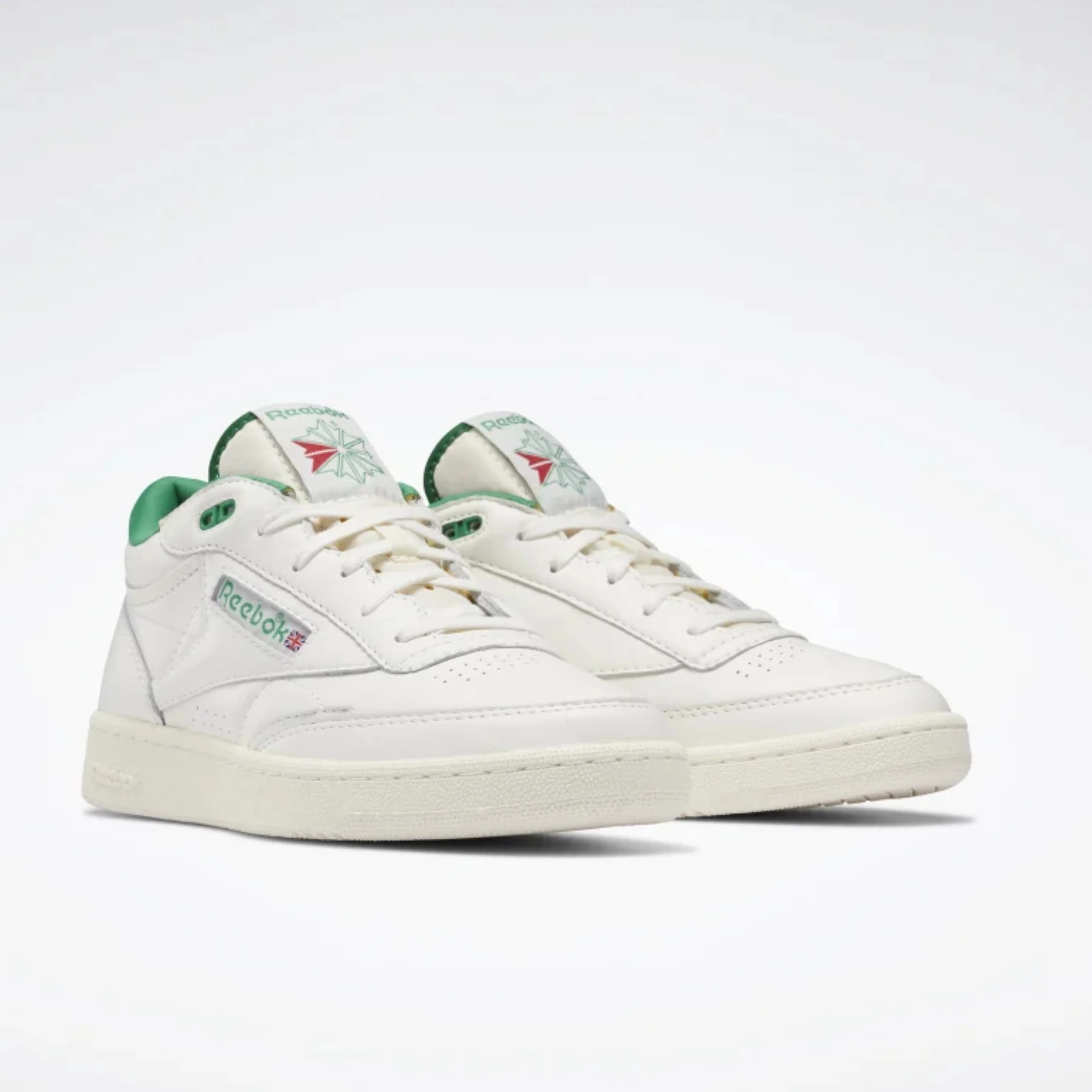Club C II Vintage Shoes (Chalk + Glen Green + Classic White) - Image 2