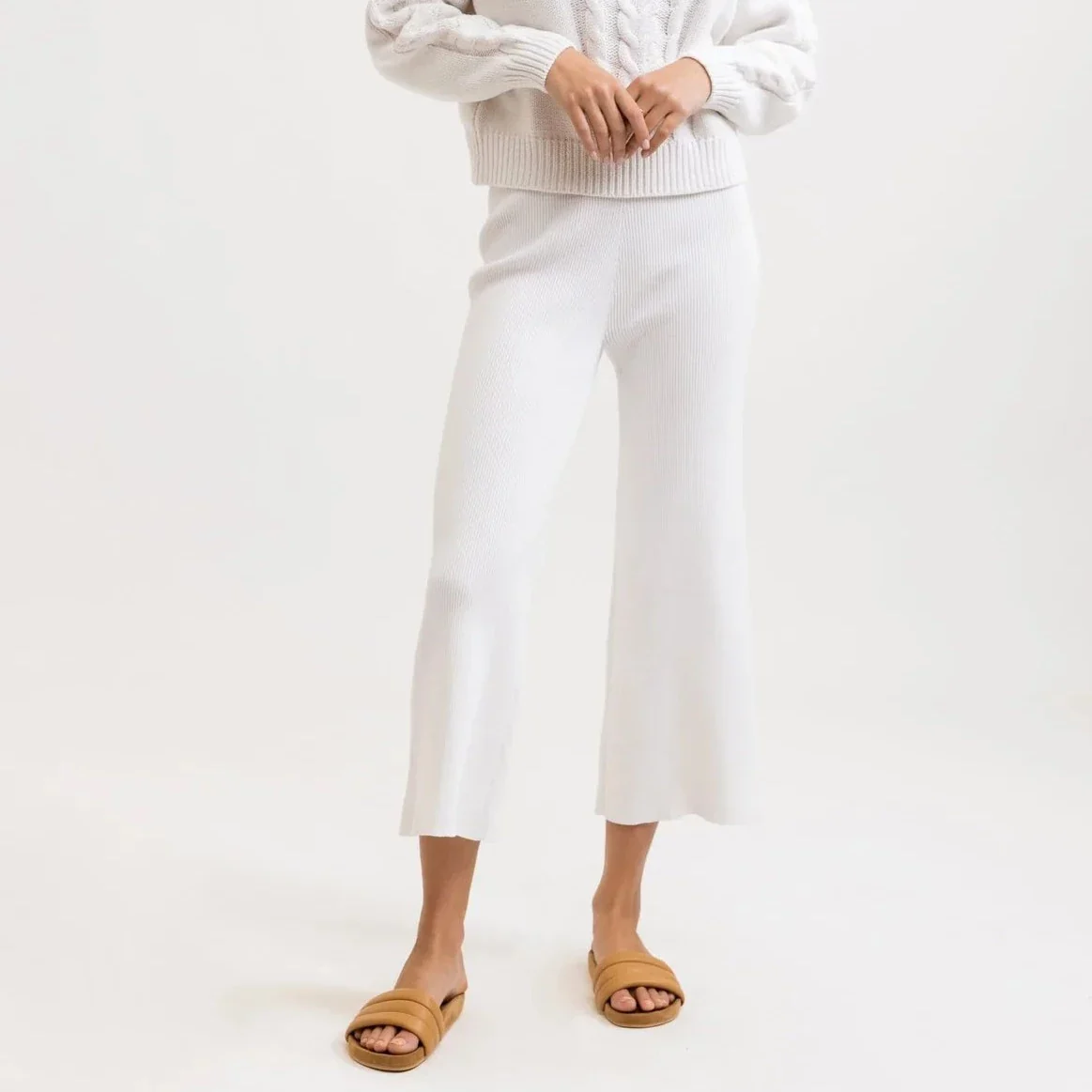 Coastal Sun Knit Pant (Ivory)
