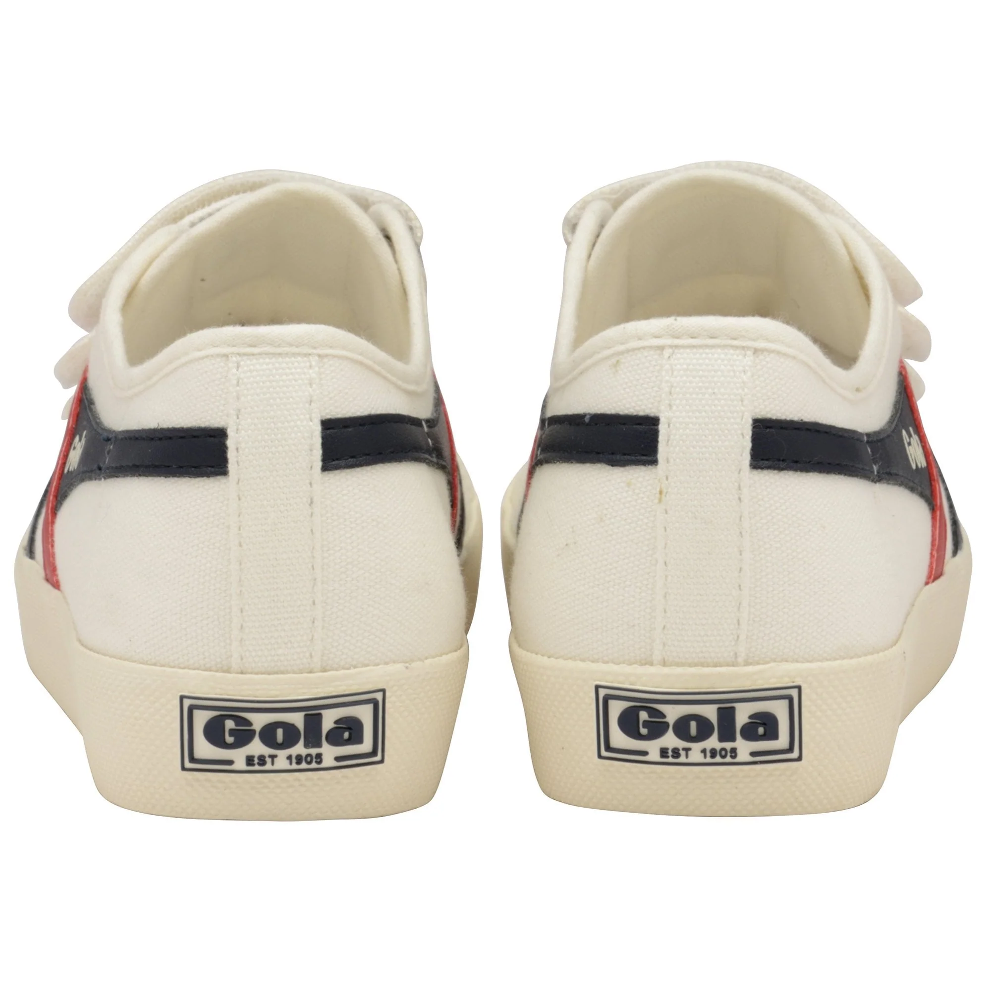 Coaster Trainer Velcro (Off White + Navy + Red) - Image 4