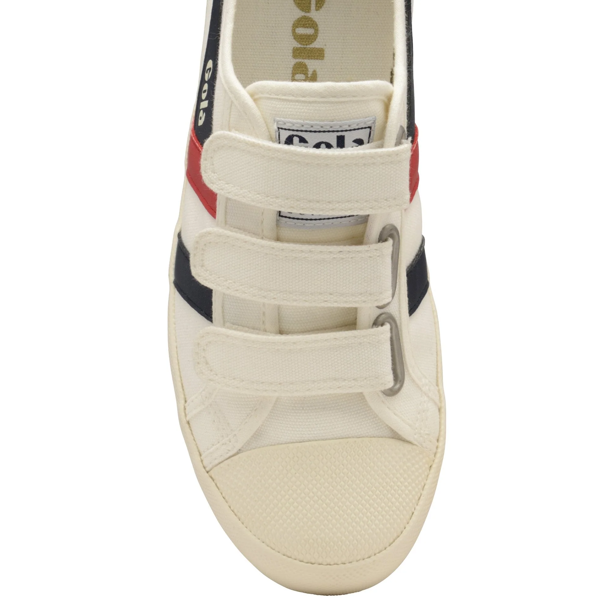 Coaster Trainer Velcro (Off White + Navy + Red) - Image 5