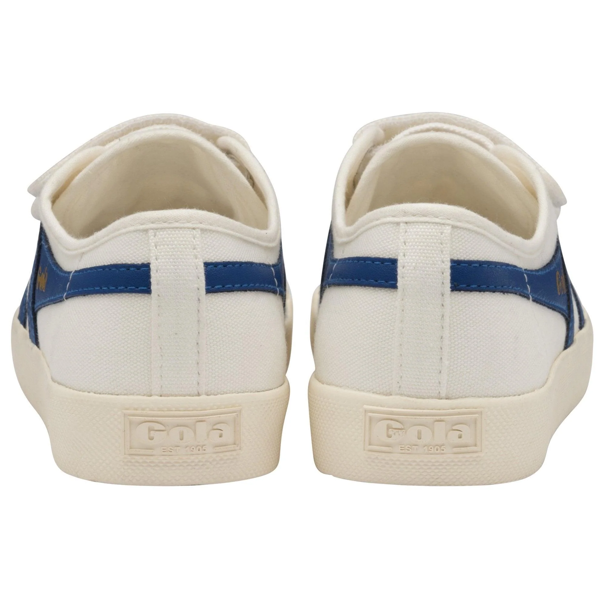 Coaster Velcro Trainer (Off White + Vintage Blue) - Image 4