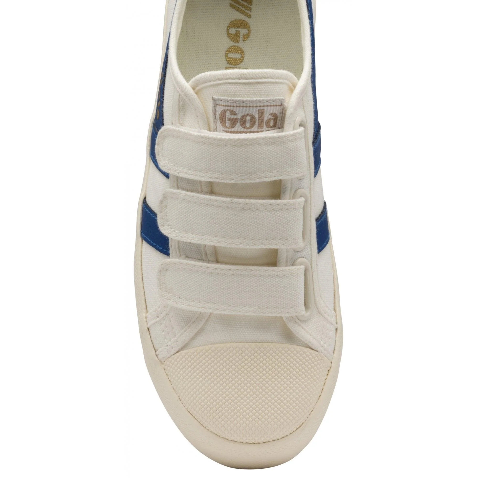 Coaster Velcro Trainer (Off White + Vintage Blue) - Image 5