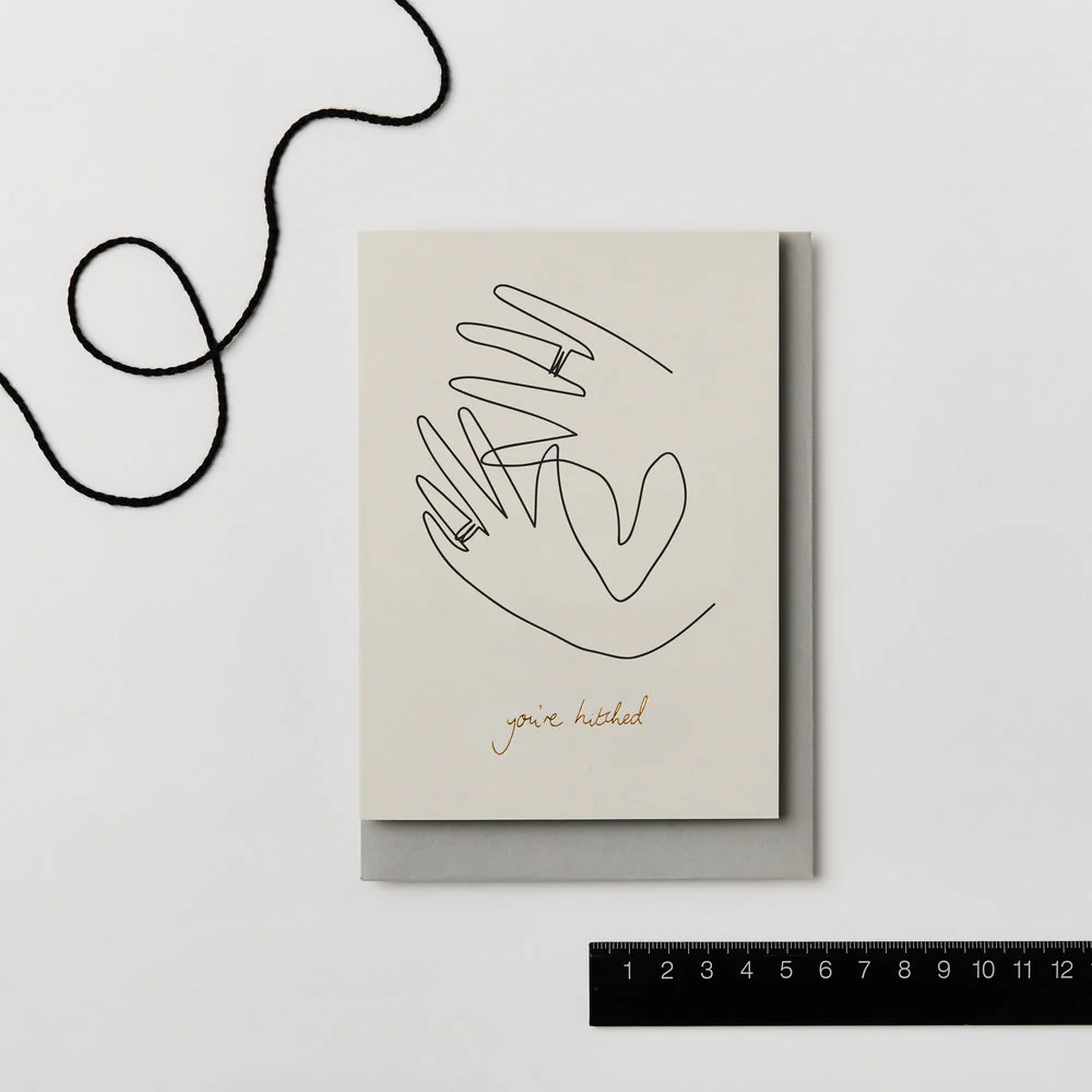 Lines Hitched Card