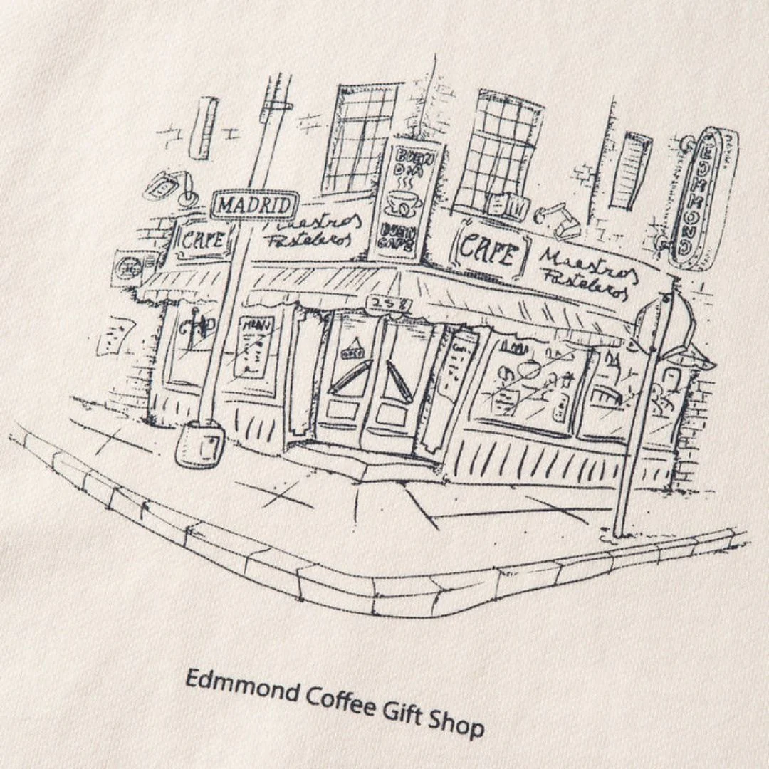 Coffee Gift Shop Shirt (Plain Off White) - Image 2