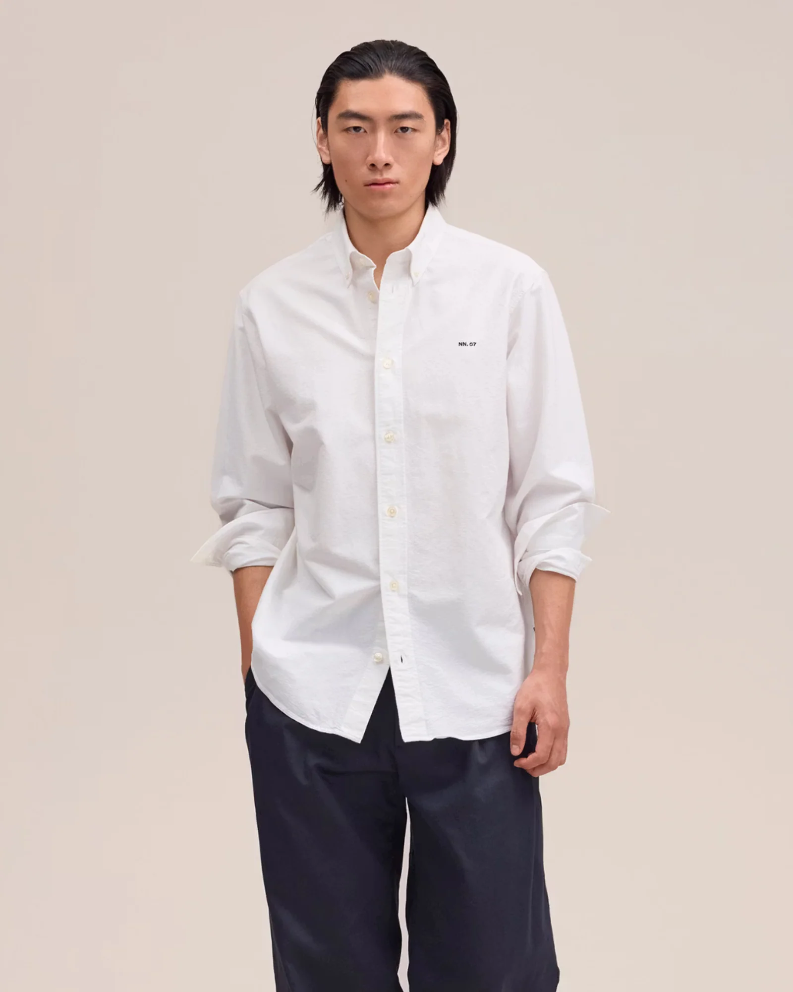 Colby 5910 Logo Regular Fit Oxford Shirt - Image 2
