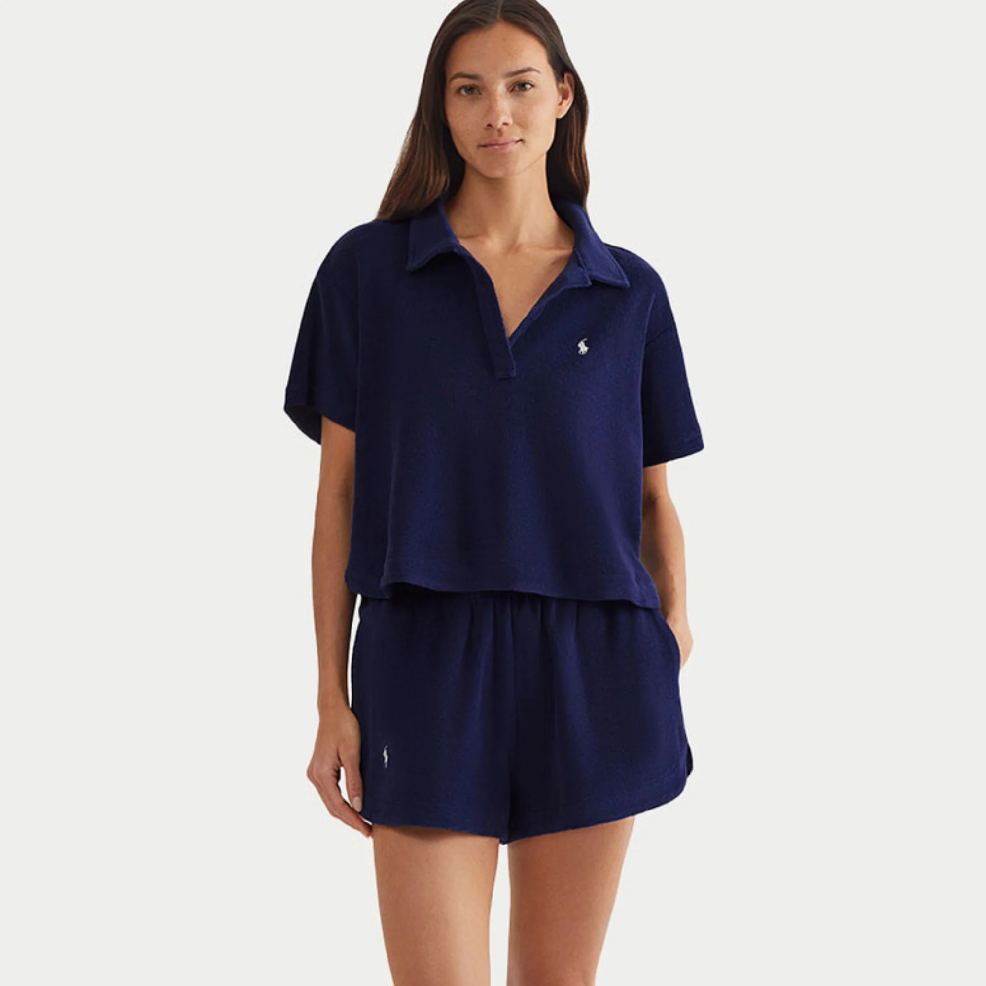 Collar Shirt + Short Set